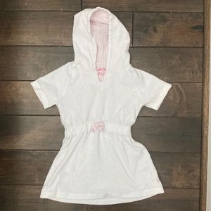 Ruffle Butts terrycloth coverup